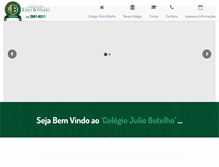 Tablet Screenshot of colegiojuliobotelho.com.br